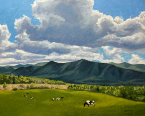 Blue Ridge Mountains Oil Painting